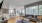 a living room with a large window