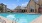 a swimming pool in a backyard