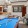 a pool table in a clubhouse room